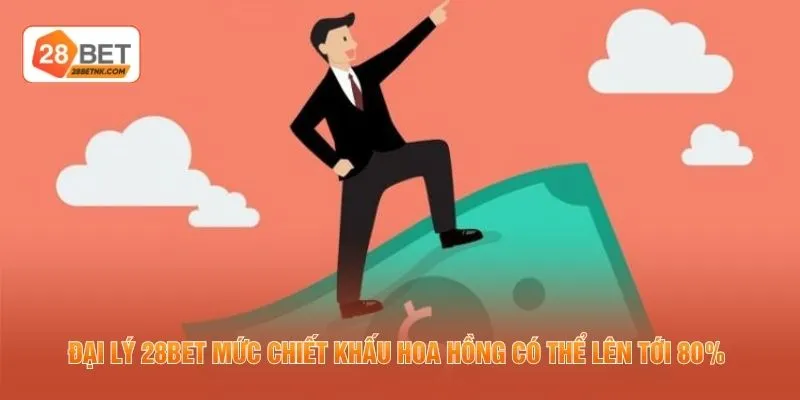 Đại lý 28BET mức chiết khấu hoa hồng có thể lên tới 80%